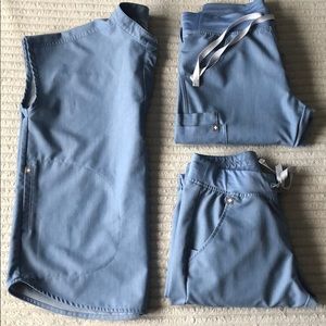 Figs scrubs - Heather Denim/Indigo